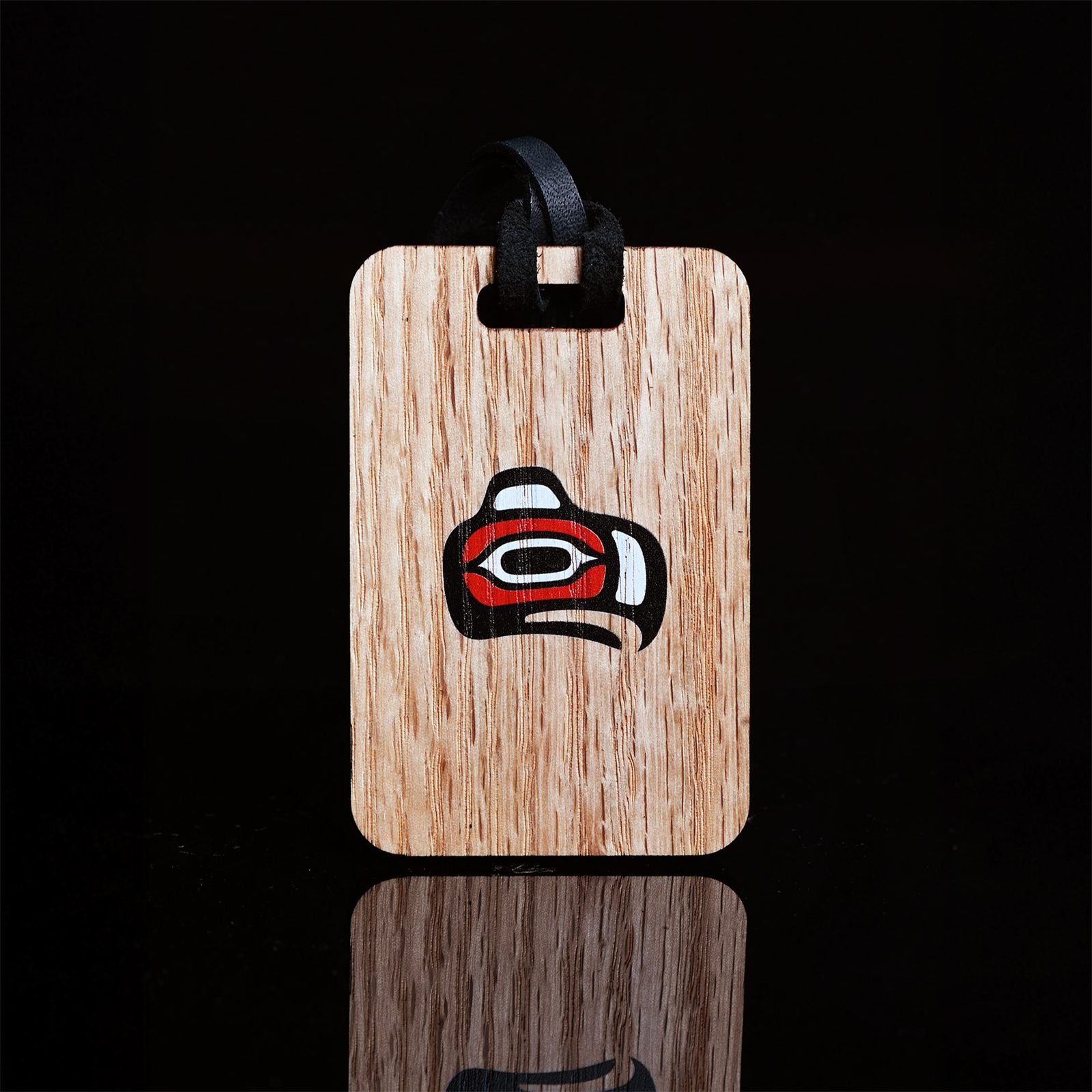 Sahalee wood golf bag tag